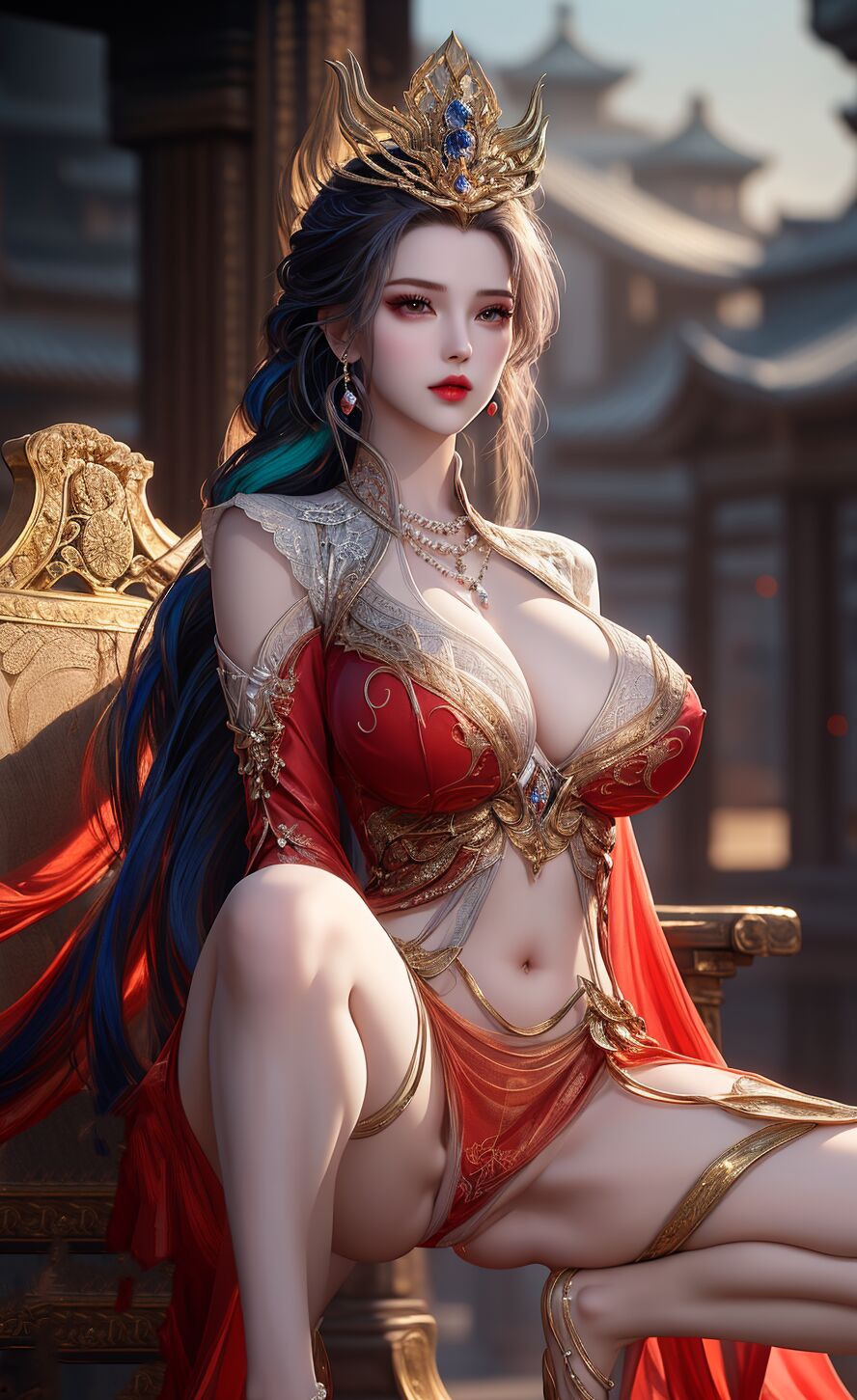 [AI Generated] Douluo Dalu Bibi Dong’s imperial concubine outfit